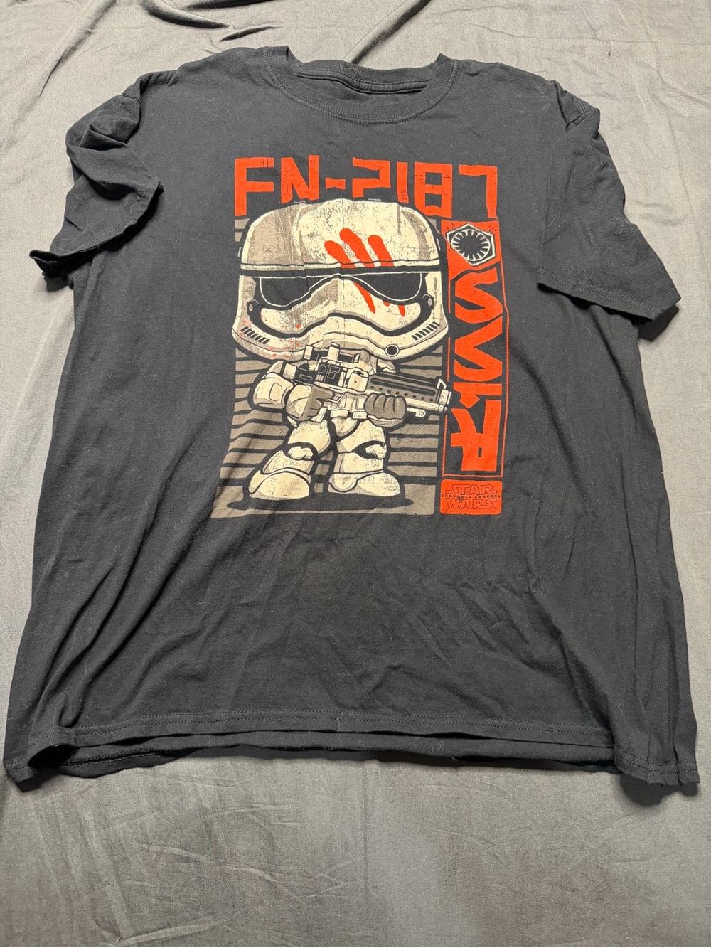 Funko Black Tee with Red & Cream Stormtrooper Graphic